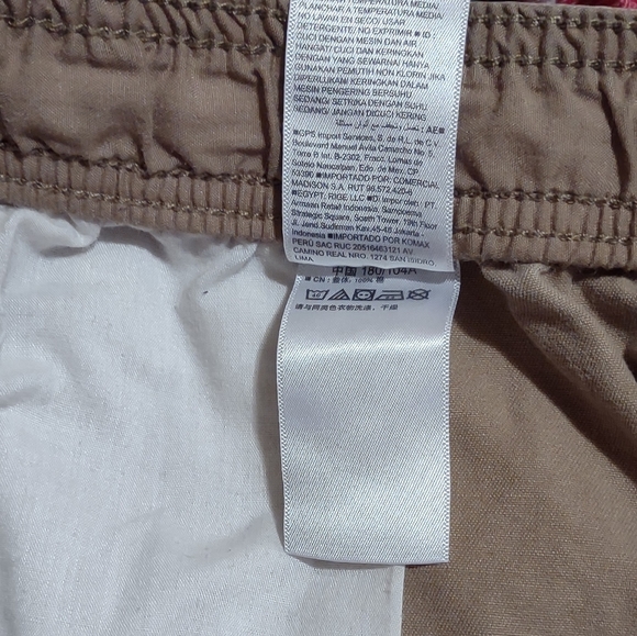 Old Navy Pants Men Size XL Color Tan Cuffed Legs Drawstring Waist Pockets - Picture 6 of 6